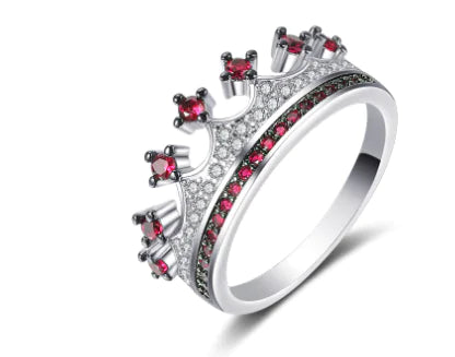 Two-tone Heart Shaped Zircon Ring